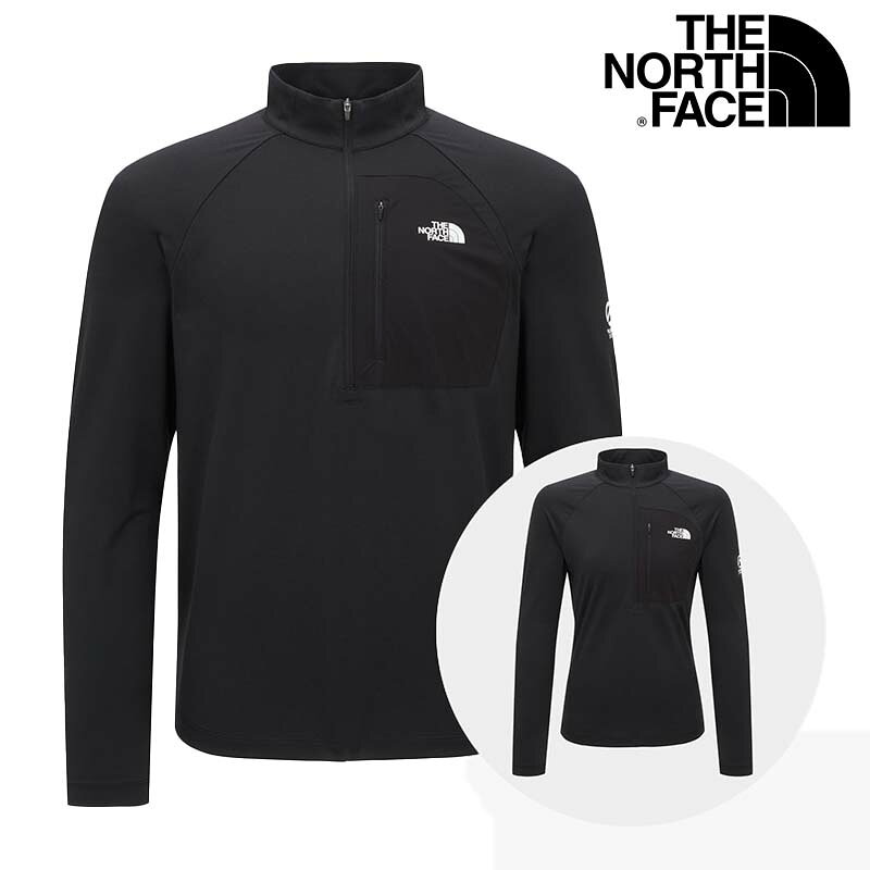 乐天商城 - [THE NORTH FACE] NT7LR00 BATURA L/S ZIP TEEノースフェイス ハーフジップ Tシャツ アウトドア 長袖 フィット山登り汎用的 Tシャツ 男性用 韓国