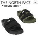 ★配送無料★ [THE NORTH FACE] NS98N01 WOVEN SLIDE 韓国 ザノースフェイス ホワイトラベル スリッパ サンダル ファッション 日常 夏用 2色