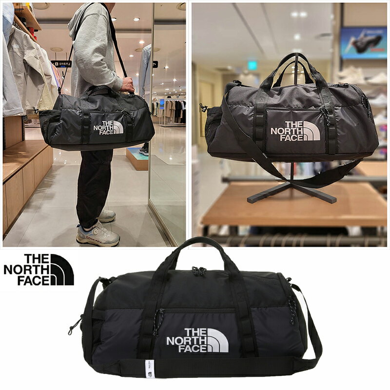 ★送料無料★[ THE NORTH FACE ] BOZER DUFFEL NN2FP32A　ダッフルバッグ スポーツバッグ 旅行 登山 トレッキング アウトドア 大容量 収納 たっぷり キャンプ ショルダーバッグ 肩掛け 斜めかけ 軽い レディース メンズ ノースフェイス ホワイトレーベル 韓国