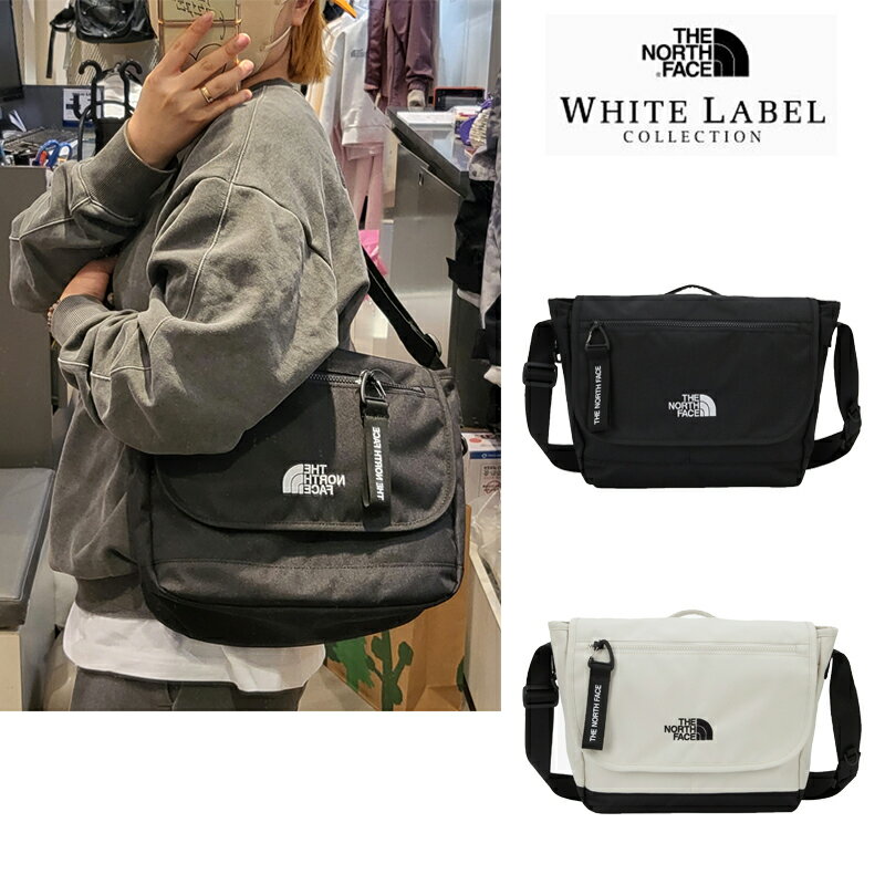 ザ・ノース・フェイス メッセンジャーバッグ メンズ ★送料無料★THE NORTH FACE★MESSENGER BAG M NN2PP77 クロスバッグ 肩掛け メッセンジャーバッグ フラップ ショルダーバッグ ハンドル付き 斜め掛け 四角 スクエア 黒 ブラック 軽い 軽量 日本未入荷 ホワイトレーベル WHITE LABEL レディース メンズ ノースフェイス 韓国