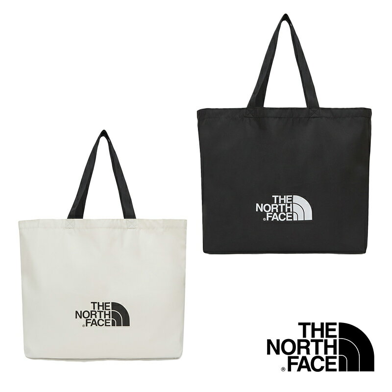 ★配送無料★ NN2PP81 TNF SHOPPER BAG L アイボリー ブラック トートバッグ 韓国 ザノースフェイス ホワイトラベル かばん 大きいサイズトートバック大容量ブラントートバッグ大きめ かわいいA4ショルダーバッグ韓国日常カバンエコバッグ