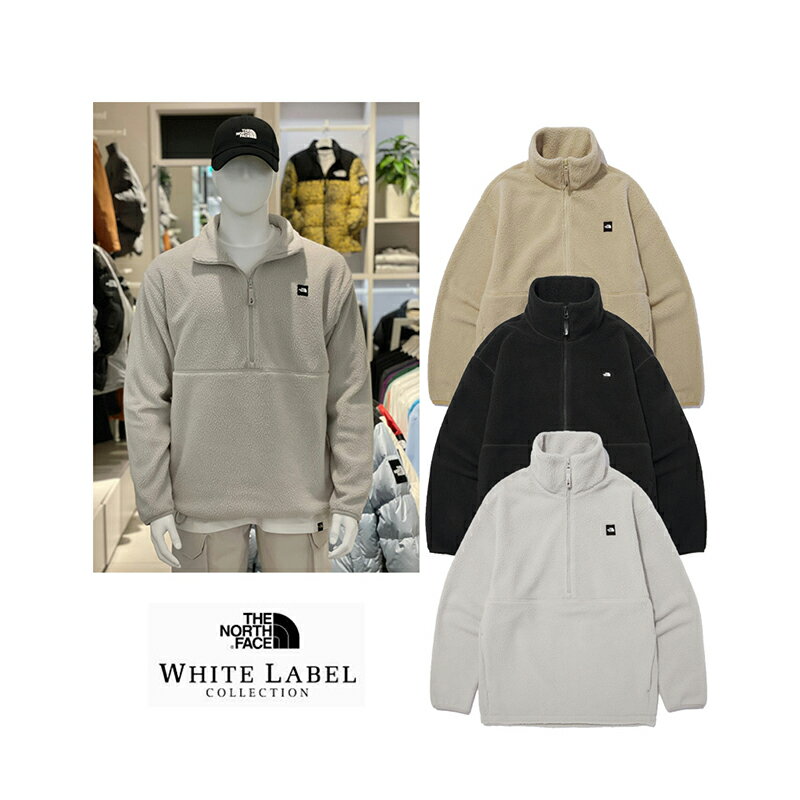 ★配送無料★ [THE NORTH FACE] COMFY FLEECE ANORAK NA4FN50 アノラック フリース ジャケット ダウン パーカー トレーナー スウェット スエット ヌプシ レディース メンズ ノースフェイス WHITE LABEL ホワイトレーベル 韓国 人気 コーデ 新作 2022