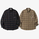 ★配送無料★ [Diamond Layla] Layla endless love Fluff Mood Check shirt S24 2カラー Navy / Brown ダイアモンドレイラ チェック シャツ 韓国 大きいサイズ BTS レディース メンズ