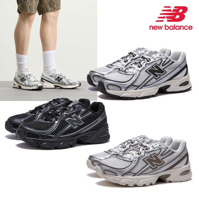 ★配送無料★ NEW BALANCE U740BM2 U740BK2 U740MU2 THE 740 メッシュ レザー 切り替え クッション ABZORB 高安定性 グリップ 通気性 デイリー ランニング スニーカー 超軽量 反発性 耐久性