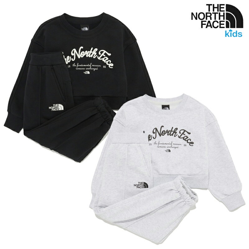 ★配送無料★ [THE NORTH FACE] NM5MR58 G'S ALLISON SWEAT SET 25FW 新作 160大人OK キッズ セットアッ..