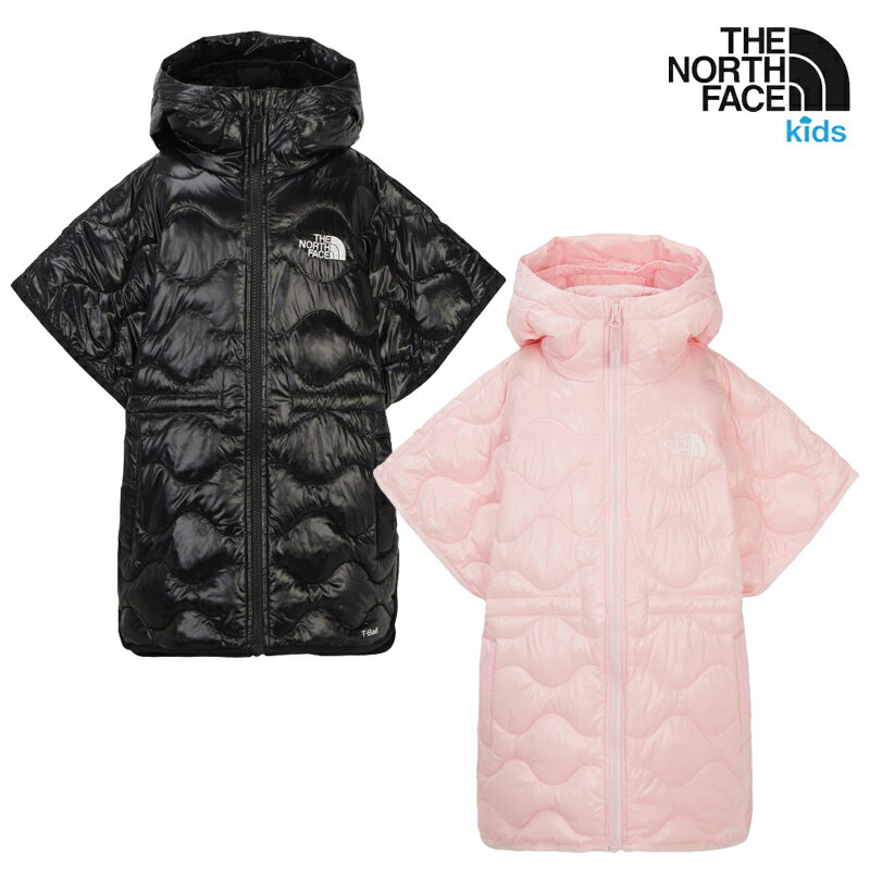 楽天ABC TOWN★配送無料★ [THE NORTH FACE] NJ3NR58 KS REINA PONCHO 25FW 新作 160大人もOK キッズ中わたポンチョコート フード付き ロング丈 防寒アウター 冬の雪遊び 通学に便利 キャンプやアウトドアや旅行にも デイリーにも使いやすい一枚 NJ3NR58S NJ3NR58T