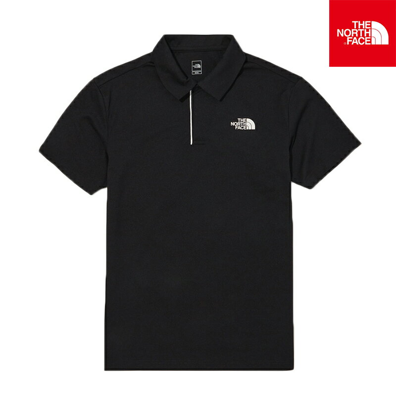 ★送料無料★ [THE NORTH FACE] M'S THINK GREEN S/S POLO NT7PN01A メンズ シンクグリーン S/S ポロ ノースフェイス ポロシャツ Tシャツ カジュアル オフィス フィールド ショートスリーブ 細身 BLACK ブラック MENS