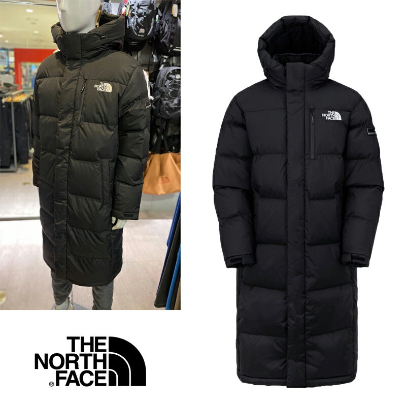 ★送料無料★[THE NORTH FACE]ACT FREE EX HYBRID DOWN COAT NC1DM73A ノースフェイス ダウン ジャケット ロング 長い ブラック レディース メンズ 新作 2022 カジュアル 男女共用 兼用 人気 ホワイトラベル WHITE LABEL グース 黒 韓国 コーデ 限定