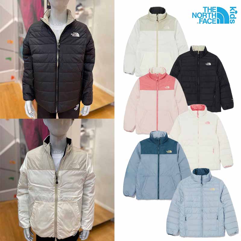 ★送料無料★[THE NORTH FACE] K'S RVS V NUPTSE JACKET NJ3NN31 男の子 女の子 キッズ ノースフェイス ホワイトラベル WHITE LABEL ジャンパー ジャンバー ヌプシ ダウンジャケット 軽量 軽い 防寒 薄手 リバーシブル KIDS 韓国 人気 新作 2022 コーデ かわいい