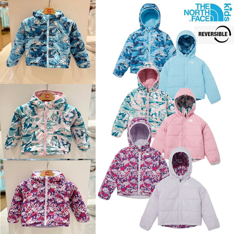 ★送料無料★[THE NORTH FACE] NJ3NN95 BABY REVERSIBLE PERRITO HOODIE JACKET 男の子 女の子 キッズ ノースフェイス リバーシブル 軽量 KIDS 韓国 人気 新作 2022 コーデ ジュニア ヌプシ ダウンジャケット ジャンパー 軽い キルティング