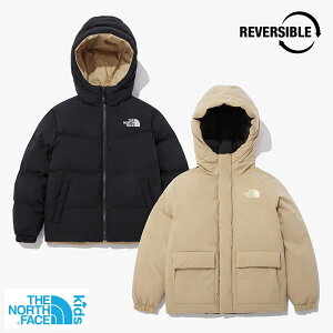 ★送料無料★[THE NORTH FACE] K'S RENTON RVS EX DOWN JACKET NJ1DN60S ダウン ジャケット コート ジャンパー ショート キッズ KIDS 子供 女の子 男の子 ジュニア ヌプシ リバーシブル 裏表 フード ホワイトレーベル WHITE LABEL ノースフェイス 韓国 レディース