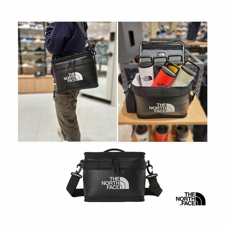 ★送料無料★[ THE NORTH FACE ] INSULATED CAMP CROSS BAG S NN2PP11A 8L クーラーボックス ベースキャンプ 登山 トレッキング アウトドア 大容量 収納 たっぷり 保冷 耐熱 保温 キャンプ ショルダーバッグ レディース メンズ ノースフェイス ホワイトレーベル 韓国