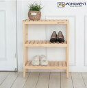 ★送料無料★韓国インテリア★MONOMENT★THREE Stepped Bench Shoe Shelf-S シェルフ 3段 収納棚 隙間収納 本棚 リビング ダイニング キッチン 下駄箱 オープンラック ディスプレイラック スチールラック 台 組み立て 簡単 おしゃれ 人気 モダン シンプル