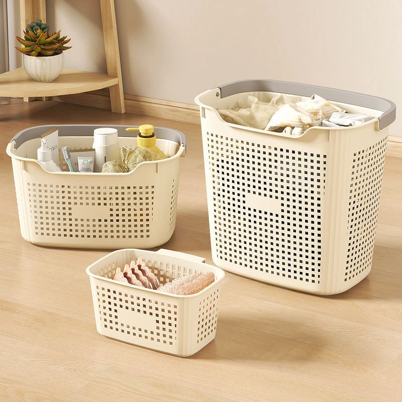Laundry Storage - ランドリーバスケット 大容量 脱衣カゴ おしゃれ 洗える ランドリーバッグ ランドリーストレージ ランドリースクエアバスケット ランドリー 洗濯かご 送料無料