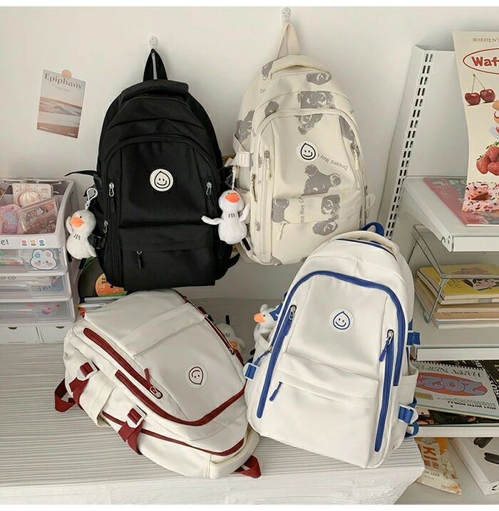 レディースバッグ 軽量 女子 リュックサック ナイロン 収納 通学バックパック 通勤 pc収納 撥水 カバン 男女兼用 ナイロン リュック 丈夫 大きめ pcリュック 防水 シンプル カバン 多収納 a4 便利 大容量 多ケース 旅行 鞄 学生 通学 ママリュック リュック abczshopp-10030875 ABCZショップ サンプル画像2