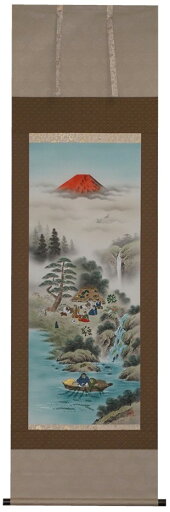掛軸 縁起十図 尺五立 鹿島苔峰作【送料無料】【年中掛】【桐箱入】【三段表装】 掛軸 縁起十図 尺五立 鹿島苔峰作【送料無料】【年中掛】【桐箱入】【三段表装】