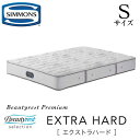 シモンズ SIMMONS 正規販売店 エクストラハード EXTRA HARD Sサイズ　シングル AA21231 マットレス ビューティーレスト　ハード ベッド ベット プレミアムシリーズ　硬め