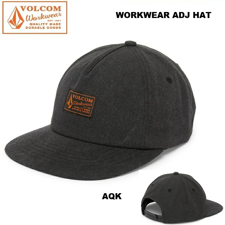 Rakuten - VOLCOM ボルコム【 Workwear Adjustable Hat - AQK 】 V_D5512503　ワークウエア　CAP キャップ 帽子 　2026 S/S 日本正規品