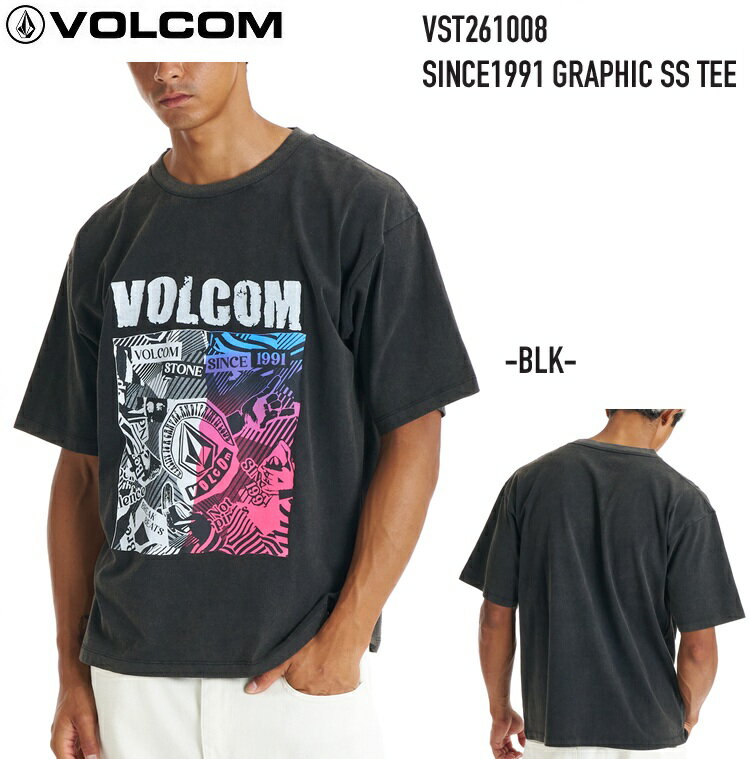 樂天商城 - VOLCOM ボルコム 【 SINCE1991 GRAPHIC SS TEE - BLACK 】VST261008 Tシャツ シャツ メール便対応 2026 S/S
