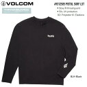 VOLCOM ボルコム 【 Pistol Surf Rashguard LST - BLACK 】 A9312505 ラッシュガード ロングスリーブ ラッシュ ラッシュTシャツ 日焼け予防 日焼け防止 日本正規品 2025 S/S