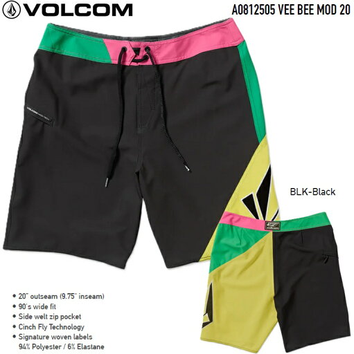 VOLCOM ボルコム 【 Vee Bee Mod-Tech Trunks 20" - Black 】A0812505 ストレッチ SURF TRUNKS ボードショーツ ボルコムジャパン正規品 サーフトランクス サーフパンツ ボードショーツ 2025 S/S VOLCOM ボルコム 【 Vee Bee Mod-Tech Trunks 20" - Black 】A0812505 ストレッチ SURF TRUNKS ボードショーツ ボルコムジャパン正規品 サーフトランクス サーフパンツ ボードショーツ 2025 S/S