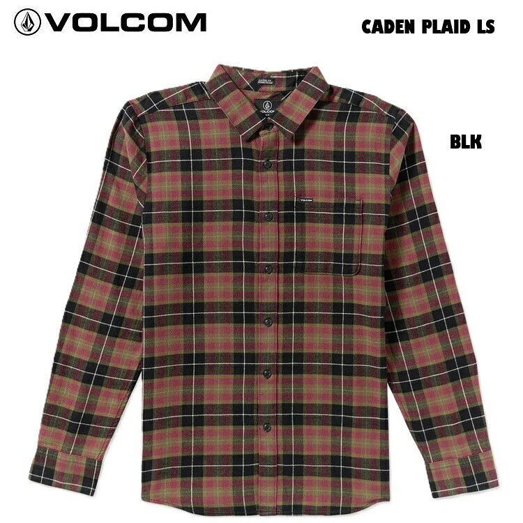 樂天商城 - VOLCOM ボルコム 【 CADEN PLAID L/S 】 A0532506【 BLK 】SHIRT ネルシャツ シャツ