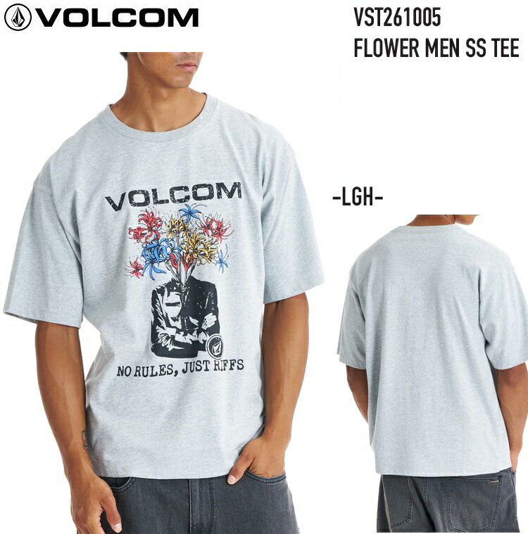 Rakuten - VOLCOM ボルコム 【 FLOWER MEN SS TEE - LGH 】 VST261005 Tシャツ シャツ メール便対応 2026 S/S