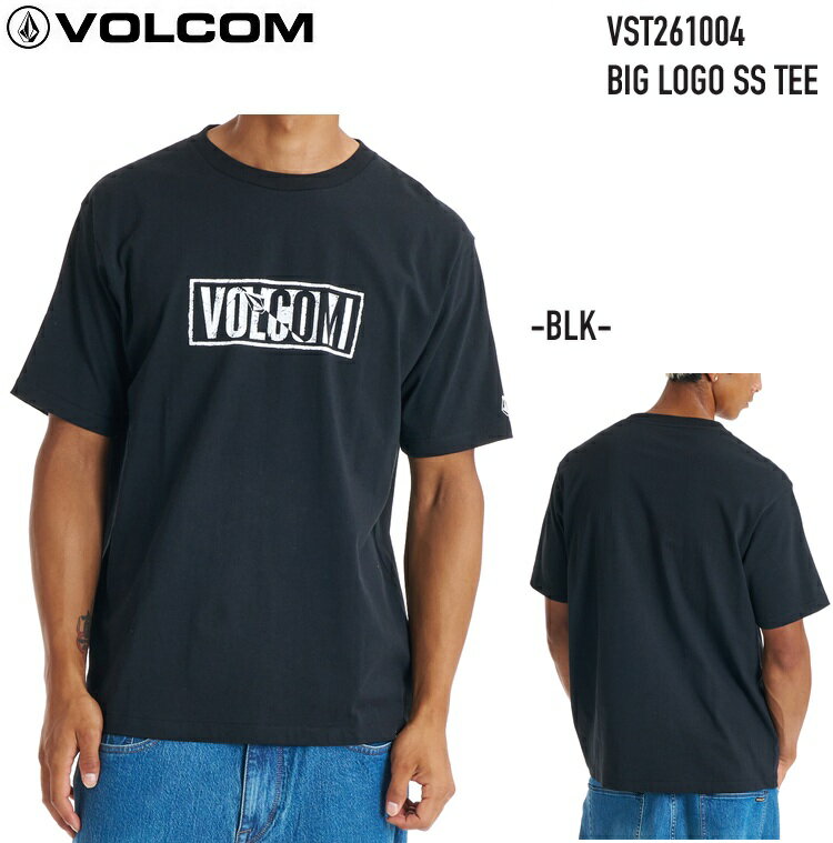 乐天商城 - VOLCOM ボルコム 【 BIG LOGO SS TEE - BLK 】VST261004 Tシャツ シャツ メール便対応 2026 S/S