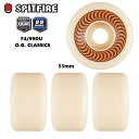 SPIT FIRE スピットファイア WHEEL【 FORMULA FOUR 99 DURO O.G. CLASSICS 】【 53mm 】 4個セット スケー...