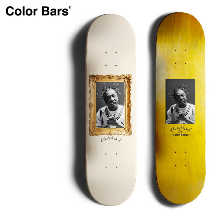 COLOR BARS カラーバーズ PORTRAIT SKATEBOARD OFF WHITE 8.0インチ デッキテープ無料！ 新作 DECK SKATEBOARD スケートボード デッキ スケボー　Wu-Tang Clan / Ol' Dirty Bastard オール・ダーティー・バスタード