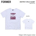 FORMER tH[}[@y DESTROY CRUX T-SHIRT z J[: WHITE TVc Vc@[֑@FORMER JAPANKi