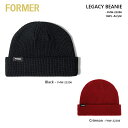 FORMER フォーマー LEGACY BEANIE FHW-22206 2023FALL ビーニー ニット帽 帽子 メール便対応