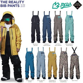 REW REALITY CARGO BIB GORE-TEX3LAYER /アールイーダブリュー/リアリティ　ビブ　カーゴ 24-25　/ゴアテックス/GORE防水ウェア/バックカントリー仕様/最軽量　2025　REW　送料無料！