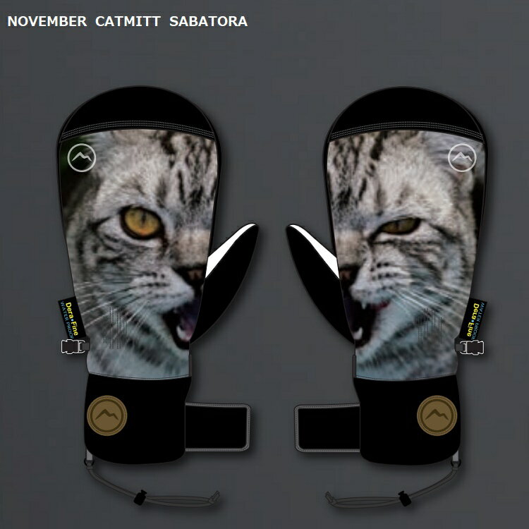 NOVEMBER CAT MITT SABATORA　/ ノベンバー　ミトングローブ　キャットミット　　サバトラ　大人気完売必至グローブ！2025