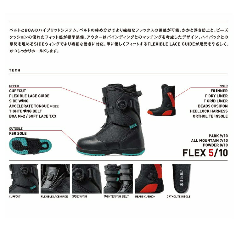 FLUX BOOTS　HB-BOA BOOTS　2026 フラックス　スノーボード　ブーツ　　日本正規品　保証書付　ADPTIVE FIT　送料無料！ 2