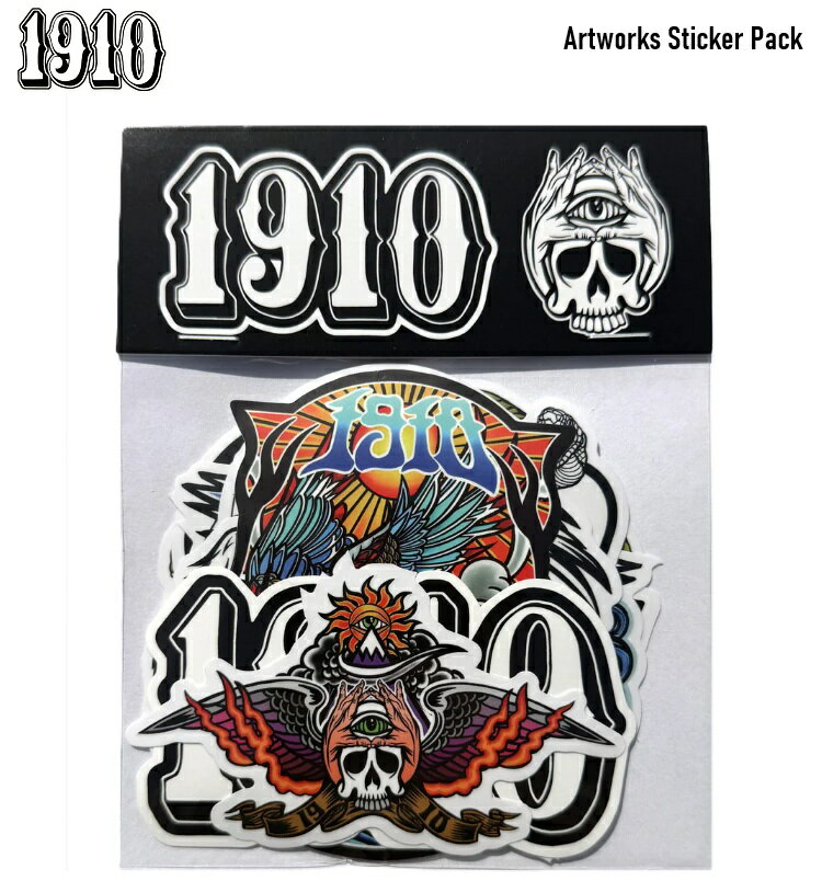 樂天商城 - 【予約商品】　1910 NINETEEN TEN/ナインティーン・テン Artworks Sticker Pack アートワーク ステッカーパック 10枚入/1パック ジェイミー＆スコフ 激レアブランド！国内正規商品 メール便対応 【2026年7月上旬入荷予定】