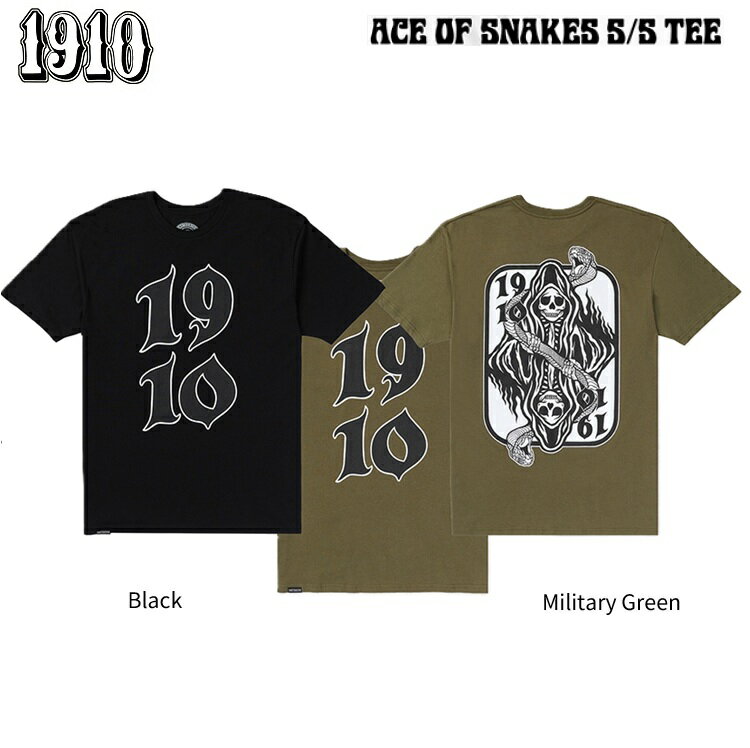Rakuten - 1910 NINETEEN TEN / ナインティーン・テン　Ace of Snakes S/S Tee ジェイミー＆スコフ　激レアブランド！国内正規商品 2026S/S