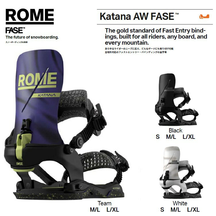 ROME BINDING 26-27 KATANA AW FASE ���[�� �J�^�i �t�F�[�Y�@�t�@�X�g�G���g���[�V�X�e�� ���{���K�i 26/27 2027 �y2026�N10�����ח\��z