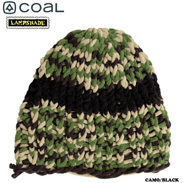 COAL コール 26-27 LAMPSHADE MID SIZE （CAMO/BLACK) ランプシェード コラボ ビーニー ニットキャップ ニット帽 手編み 2027 ハンドメイド メール便対応！ 【予約 2026年10月より順次発送】