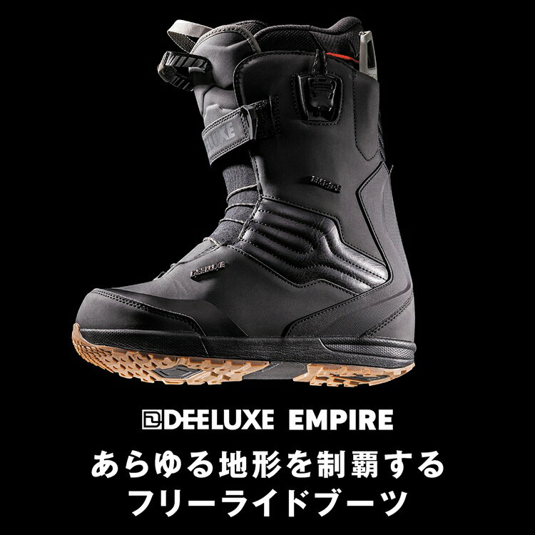 ABEAM WEB STOREのDEELUXE BOOTS ディーラックス 26-27 EMPIRE CTF カラー:HOT BLACK / エンパイア　サーモフィット 2027 DEELUXE日本正規品　保証書付【サーモインナー　店舗にて熱成型無料！】　送料無料！【2026年10月より順次発送予定】｜アングル3