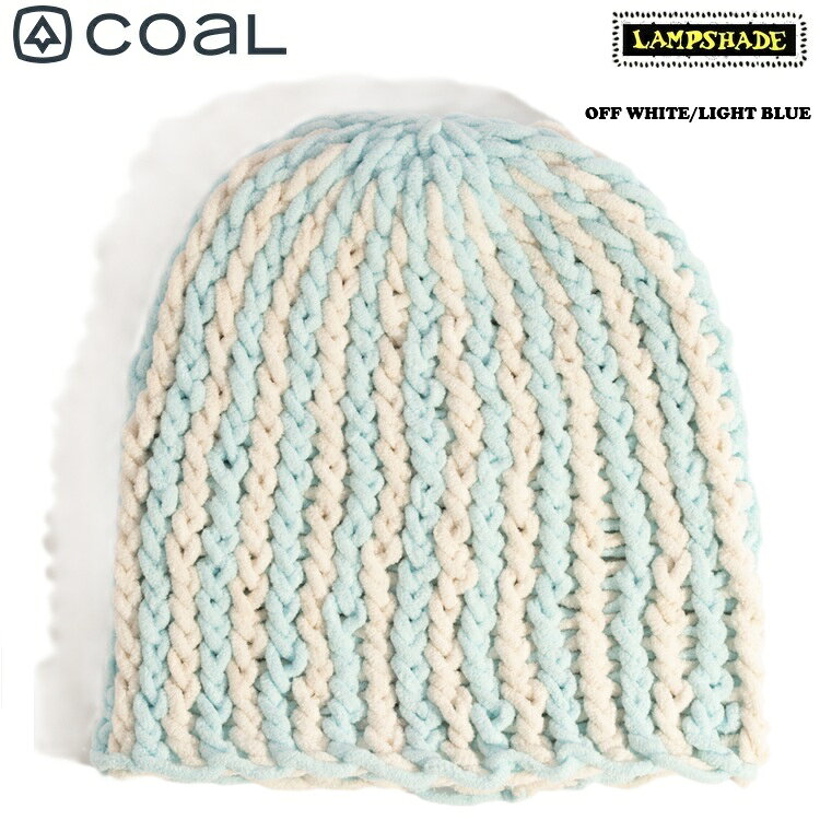 Coal×Lampshade 100%ハンドメイドのアート性の高いコラボシリーズ。 ■LAMPSHADE SKULLY Lampshade仕様のスカルフィットビーニーは、1番自由度の高いスタイリングを提案しています。ゲレンデでも街でも、ファッション性が高く肌触りも最高なこのビーニーが手放せなくなるでしょう。色の違う糸をあえて長めにつなぎ合わせる事で不規則に飛び出した糸を演出。快適なフィットとファッション性を兼ね揃えた世界で注目を集める25-26シーズンの限定商品です。 ※本製品は、使用する糸の繋ぎを長めにデザインされている商品となっており糸先の飛び出し等は不良品では御座いません。 サイズ:フリー/ FREE フィット: 製品の特性上、未使用時は少し小さめに感じる商品となっております。 ※着用いただき、数回の使用で頭のサイズにフィットしたサイズに網目が広がり快適で肌当たりの良い状態に変化します。 素材:100% ポリエステル（再生ポリエステル使用） ・Hand-Knitted Craftsmanship：ひとつひとつ丁寧に手編みしているため、すべてのビーニーが世界にひとつだけの特別なアイテムです。 ・Oversized Yarns：太くボリュームのある糸を使用し、存在感のある質感と心地よいリラックス感のあるフィットを実現しています。 ・Loose-Knit Construction：目の粗い軽やかな編み目が、伸縮性と通気性を高め、自然なルーズ感を生み出します。 ・Soft & Warm：上質な糸を採用し、重さを感じさせない柔らかな暖かさを提供します。 ------------------------------------------------------------- スノーボーダーのビーニーはゲレンデで名刺のようなものです！ 可愛くてかっこいいビーニーをチョイスしましょう！ ホームセンターで売ってるようなニット帽はおじいちゃんの防寒対策用帽子です。 メール便…発送より最短でポスト投函 ------------------------------------------------------------- 代引き（コレクト）の場合は通常配送ですので予めご了承ください。　＊必ず画像のメール便のご注意点をお読みの上ご注文をお願いします。-------------------------------------------------------------■すべて出品している商品は正規日本代理店、または正規メーカー商品です。安心してお買い求めください。■PC環境、撮影状況などで多少カラーが異なる場合がございます。ご了承の上お買い求めください。■＊実店舗でも販売をさせていただいております。■一日に定期的に在庫チェックを行い商品の空売りの防止を行っておりますが万が一の空売りの際は販売をお断りさせていただく場合がございます。何卒ご了承お願致します。