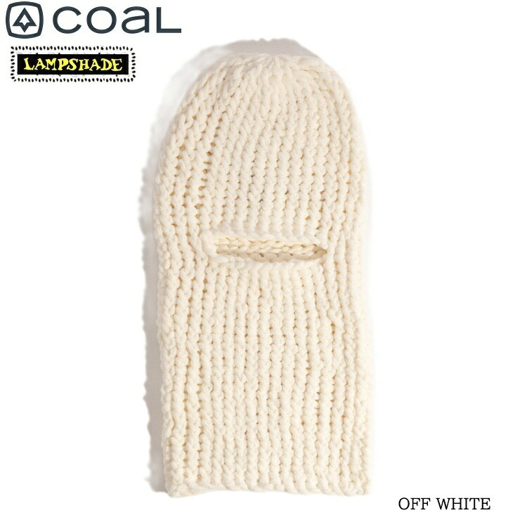 COAL　コール 26-27　LAMPSHADE THE Balaclava （OFF WHITE)　 ランプシェード　バラクラバ 目出し帽 手編み　2027 ハンドメイド メール便対応！