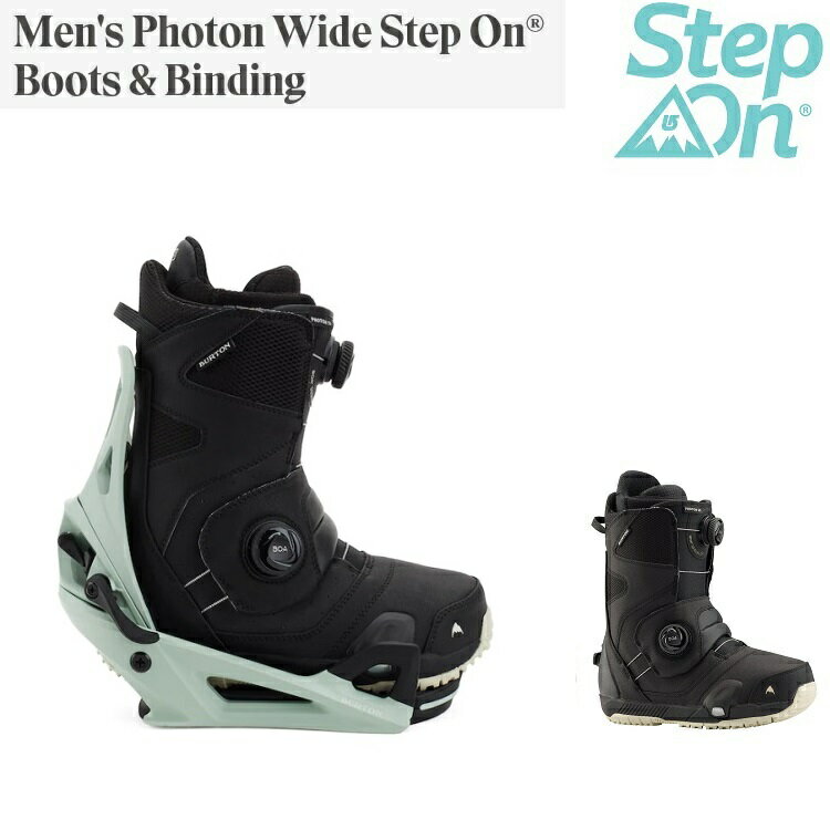 BURTON Photon Wide Step On MINT® Boots& Binding REFLEX (4x4対応）【全国送料無料】2021 正規品　保証書付　/バートン　ステップオン　セット
