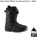 バートン ルーラー ボア ワイドフィット BURTON RULER BOOTS BOA Wide Fit (COLOR:BLK) /2024 【全国送料無料】 正規品 保証書付 /バートン スノーボードブーツ 店舗成型無料 23‐24