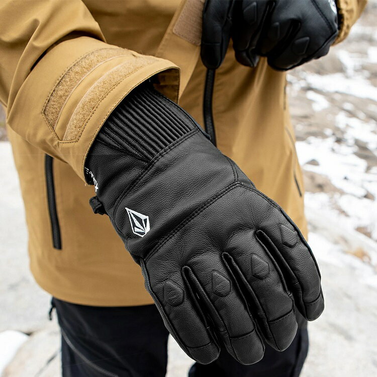 クーポン対象外】 VOLCOM SNOW最新アイテム ボルコム 21 22SNOW J6852200 GORE-TEX PRIMALOFT  ゴアテックス プリマロフト Leather Glove レザーグローブ グローブ JAPAN正規品 africaagility.org