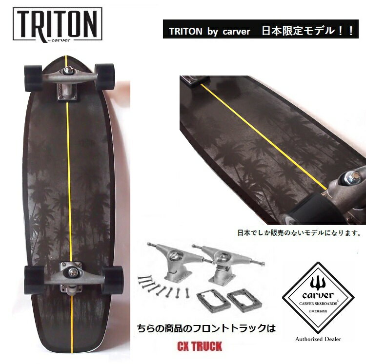 TRITON by CARVER カーバー TRITON JP 32” Palms Surfskate Complete 32インチ CX4 TRUCK トライトン 日本限定モデル サーフスケート コンプリート 32インチ 新作カラー 日本正規品 サーフィンオフトレ用 全国送料無料！