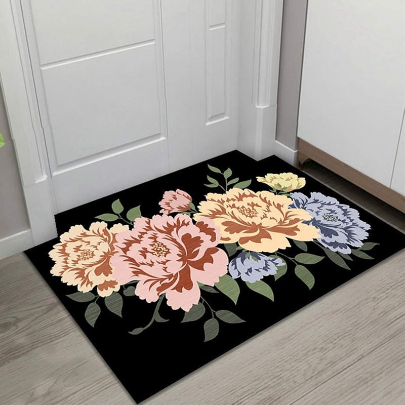 玄関マット バスマット キッチンマット 玄関 マット 北欧 カラー 屋内 滑り止め カーペット 室内用 ウェルカムマット 業務用 オフィス用品 北欧風 げんかんマット 足ふきマット 四季通用 幾何柄