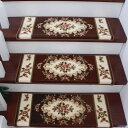 階段マット 防音 折り曲げ 幅広 おしゃれ 転倒防止 キズ防止 耐久 65X24cmx5 冷え防止 滑らない 洗える ブラウン カーペット ピタッと吸着 新築 賃貸住宅 騒音対策 衝撃も緩和 ステップ