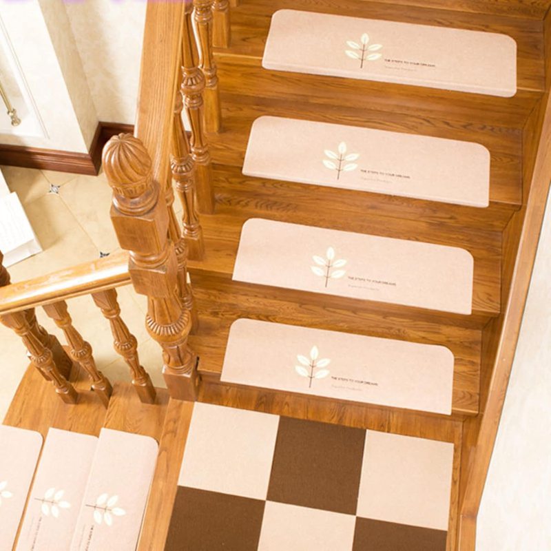 階段用 ステップマット 階段 おしゃれ 滑り止め 40cmX60cm 転倒防止 防音効果 冷え防止 吸着マット 子供安全対策 四季通用 丸洗える 階段クッション 吸着階段マット ピタッと吸着 ずれ落ち