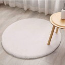 ラグ 丸 30x30cm カーペット 丸型 洗えるラグマット 円形 シャギーラグ 120x120cm マイクロファイ 北欧シャギー アイボリー 絨毯 丸洗い 軽...